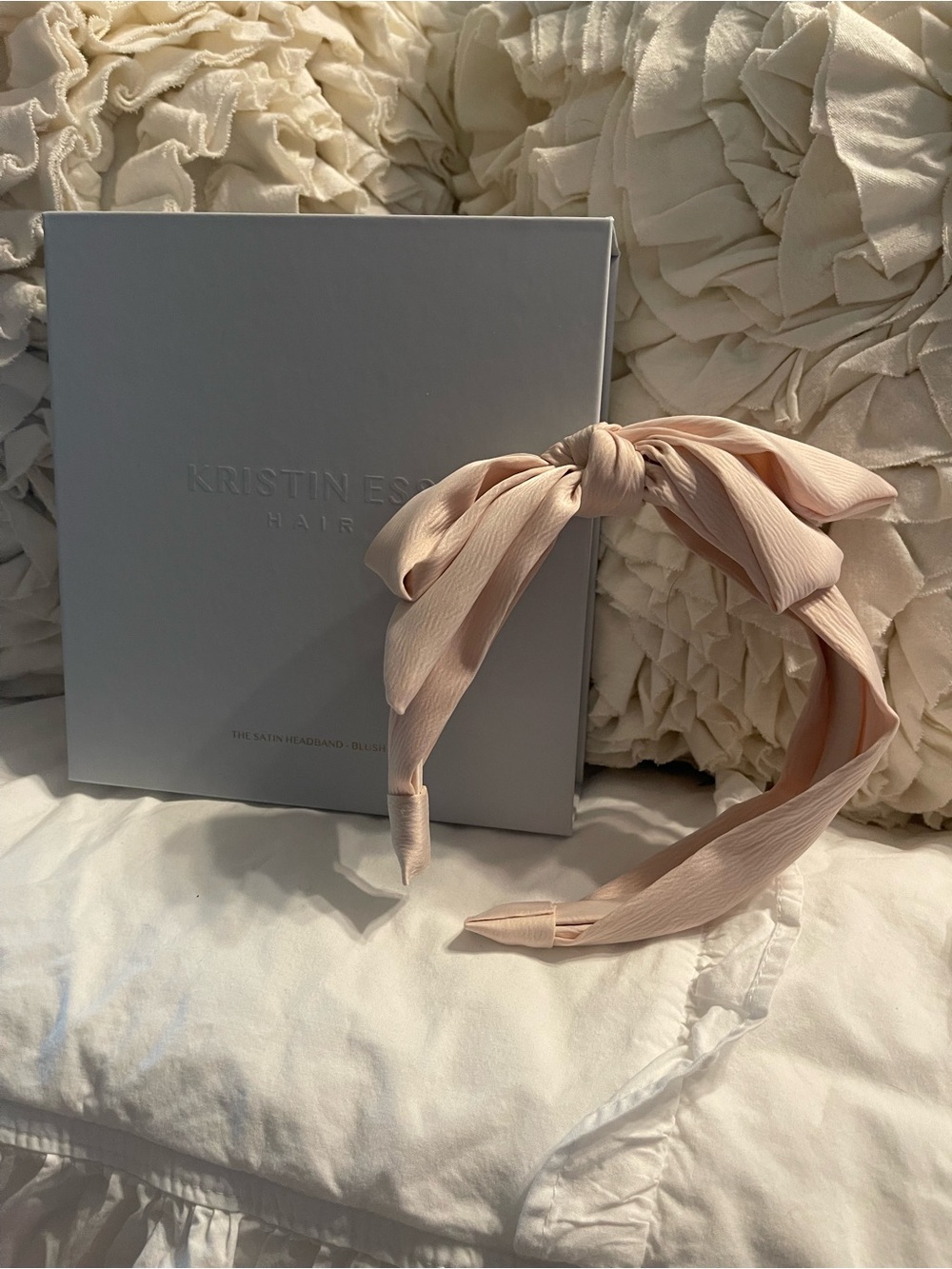 Kristin Ess Satin Knot Headband - Blush Pink New In Unopened Original Packaging